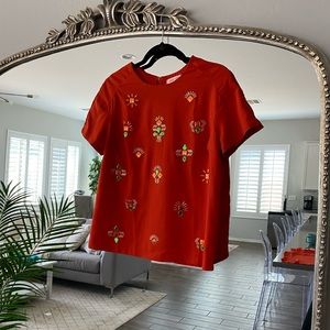 Nameless orange top with detail